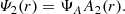 $$ \begin{aligned} \varPsi _{2}(r) = \Psi _{A}A_{2}(r). \end{aligned} $$