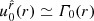 $ u^{\hat{r}}_{0}(r)\simeq\varGamma_{0}(r) $