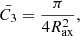 $$ \begin{aligned} \bar{C_3}=\frac{\pi }{4R_{\rm ax}^2}, \end{aligned} $$
