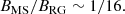 $$ \begin{aligned} B_{\rm MS}/B_{\rm RG} \sim 1/16. \end{aligned} $$