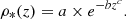 $$ \begin{aligned} \rho _*(z) = a\times e^{-b z^c} .\end{aligned} $$