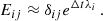 $$ \begin{aligned} E_{ij} \approx \delta _{ij} e^{\Delta t\lambda _i }\,. \end{aligned} $$