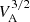 $ V_{\mathrm{A}}^{3/2} $