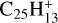 $\mathrm{C}_{25}\mathrm{H}_{13}^{+}$