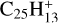 $\mathrm{C}_{25}\mathrm{H}_{13}^{+}$