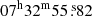 $ 07^{\mathrm{h}}32^{\mathrm{m}}55{{\overset{\text{ s}}{.}}}82 $