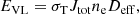 $$ \begin{aligned} E_{\rm VL}= \sigma _{\rm T} J_{\rm tot} n_{\rm e} D_{\rm eff} , \end{aligned} $$