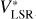 $V_{\text{LSR}}^{*}$