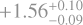 $\[+1.56_{-0.09}^{+0.10}\]$