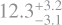 $\[12.3_{-3.1}^{+3.2}\]$