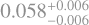 $\[0.058_{-0.006}^{+0.006}\]$