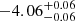 $ -4.06^{+0.06}_{-0.06} $