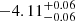 $ -4.11^{+0.06}_{-0.06} $