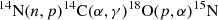 $$ \begin{aligned} ^{14}\mathrm{N}(n,p)^{14}\mathrm{C}(\alpha ,\gamma )^{18}\mathrm{O}(p,\alpha )^{15}\mathrm{N} \\ \end{aligned} $$