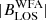 $ |B_{\mathrm{LOS}}^{\mathrm{WFA}}| $