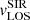 $ v_{\mathrm{LOS}}^{\mathrm{SIR}} $