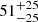 $ {51}_{-25}^{+25} $