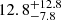 $ {12.8}_{-7.8}^{+12.8} $