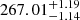 $ 267.01^{+1.19}_{-1.14} $