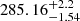 $ 285.16^{+2.2}_{-1.54} $