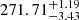 $ 271.71^{+1.19}_{-3.43} $