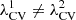 $ \lambda_{\mathrm{CV}}^{1}\neq\lambda_{\mathrm{CV}}^{2} $