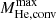 $ M_{\mathrm {He,conv}}^{\mathrm {max}} $