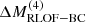 $ \Delta M_{\mathrm {RLOF-BC}}^{(4)} $