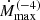 $ \dot M_{\mathrm {max}}^{(-4)} $