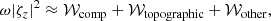 $$ \begin{aligned}\omega |{\zeta }_z|^2&\approx \mathcal{W} _{\rm comp} + \mathcal{W} _{\rm topographic} + \mathcal{W} _{\rm other}, \end{aligned} $$