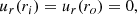 $$ \begin{aligned}&u_r(r_i)= u_r(r_o)=0,\end{aligned} $$