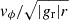 $ v_{\mathrm{\phi}}/\sqrt{|g_{\mathrm{r}}|r} $