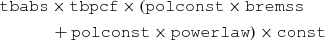 $$ \begin{aligned}&\mathtt {tbabs \times tbpcf \times (polconst \times bremss} \nonumber \\&\qquad \qquad +\mathtt {polconst \times powerlaw) \times const} \end{aligned} $$