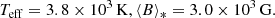 $$ \begin{aligned} T_{\rm eff} = 3.8 \times 10^3\,\mathrm{K}, \langle B \rangle _*= 3.0 \times 10^3\,\mathrm{G}. \end{aligned} $$