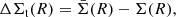 $$ \begin{aligned} \Delta \Sigma _{\rm t}(R) = \bar{\Sigma } (R) - \Sigma (R) , \end{aligned} $$