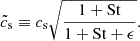 $$ \begin{aligned} \tilde{c}_{\rm s} \equiv c_{\rm s} \sqrt{\frac{1 + \mathrm{St}}{1 + \mathrm{St} + \epsilon }}. \end{aligned} $$
