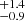 ${}^{+1.4}_{-0.9}$