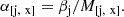 $$ \begin{aligned} \alpha _{\rm [j,\ x]} = \beta _{\rm j}/M_{\rm [j,\ x]}. \end{aligned} $$