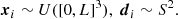 $$ \begin{aligned} \boldsymbol{x}_i \sim U([0, L]^3),\; \boldsymbol{d}_i \sim S^2 . \end{aligned} $$