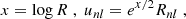 $$ \begin{aligned} x = \log R\;,\; u_{nl} = e^{x/2} R_{nl} \;, \end{aligned} $$