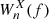 $ W_{n}^{X}(f) $