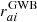 $ r_{ai} ^{ \rm GWB} $