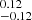 $ ^{0.12}_{-0.12} $