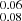 $ ^{0.06}_{0.08} $