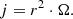 $$ \begin{aligned} j=r^2 \cdot \Omega . \end{aligned} $$