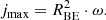 $$ \begin{aligned} j_{\mathrm{max}}=R_{\mathrm{BE}}^2 \cdot \omega . \end{aligned} $$