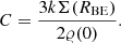 $$ \begin{aligned} C = \frac{3k\Sigma (R_{\mathrm{BE}})}{2\varrho (0)}. \end{aligned} $$