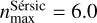 $n_{\max }^{{\rm{S\'e rsic}}} = 6.0$