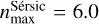 $n_{\max }^{{\rm{S\'e rsic}}} = 6.0$
