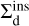 $\Sigma^{\rm ins}_{\rm d}$